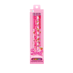 Lil Juicy Scented Graphite Pencils - Strawberry (Set Of 6)