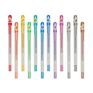 Yummy Yummy Scented Colored Glitter Gel Pens Set of 12