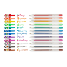Load image into Gallery viewer, Yummy Yummy Scented Colored Glitter Gel Pens Set of 12
