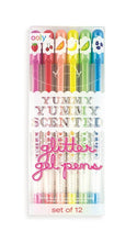 Load image into Gallery viewer, Yummy Yummy Scented Colored Glitter Gel Pens Set of 12
