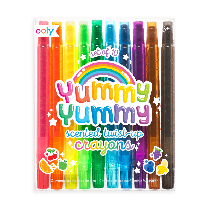 Yummy Yummy Scented Twist-Up Crayons Set of 10