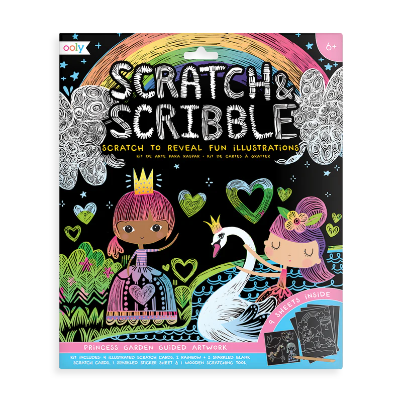 Scratch & Scribble Art Kit Princess Garden