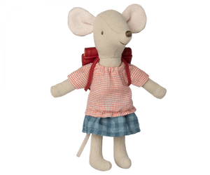 Tricycle Mouse, Big Sister With Bag - Red