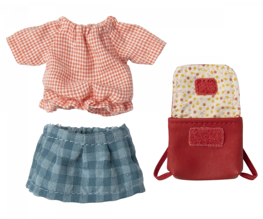 Clothes And Bag, Big Sister Mouse - Red