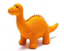 Load image into Gallery viewer, Natural Rubber Diplodocus Dinosaur Bath Toy and Teether

