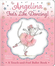 Load image into Gallery viewer, Angelina Feels Like Dancing book cover, a mouse ballerina on pink
