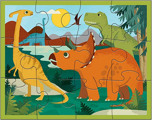 Dinosaur Park 12 PC Puzzle Pouch