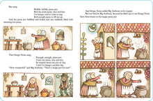 Load image into Gallery viewer, Strega Nona board book open to a spread with townspeople
