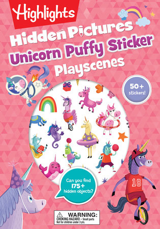 Unicorn Puffy Stickers Hidden Pictures Playscenes