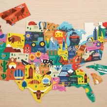 Load image into Gallery viewer, Map Of The U.S.A Puzzle
