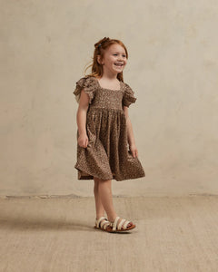 Mariposa Dress - Chocolate Floral