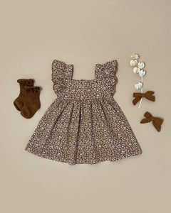 Mariposa Dress - Chocolate Floral