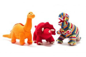Natural Rubber Diplodocus Dinosaur Bath Toy and Teether