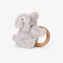 Load image into Gallery viewer, Ring Rattle Plush - Gray Elephant
