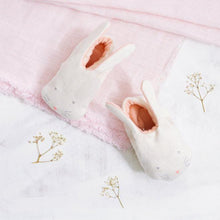 Load image into Gallery viewer, Peach Bunny Baby Booties
