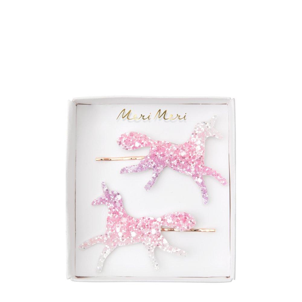 Unicorn Ombre Glitter Hair Slides