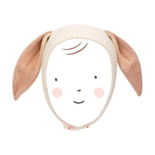 Load image into Gallery viewer, Peach Sparkle Bunny Baby Bonnet
