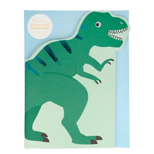 Dinosaur Sticker and Sketchbook