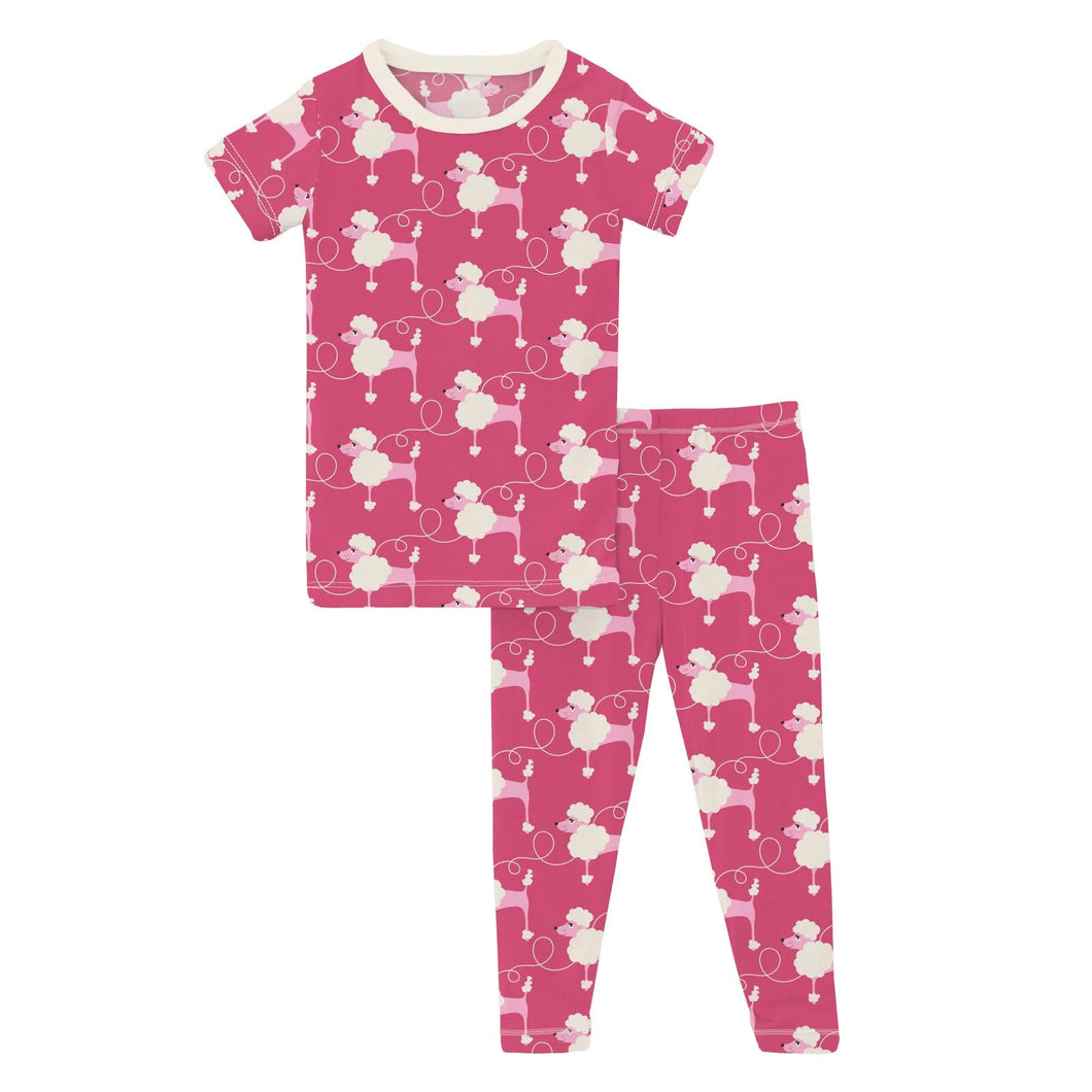 S/S PJ Set Flamingo Poodles