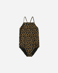 Sky One-Piece Black Floral
