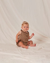 Load image into Gallery viewer, Shoulder Tie Bubble Onesie  Chocolate Flo
