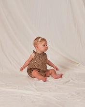 Load image into Gallery viewer, Shoulder Tie Bubble Onesie  Chocolate Flo
