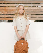 Load image into Gallery viewer, Cropped Collared Shirt - Laurel Plaid
