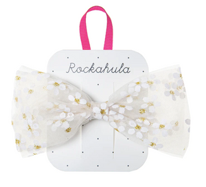 Glitter Flower Bow Clip