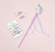 Load image into Gallery viewer, Unicorn Clips - White

