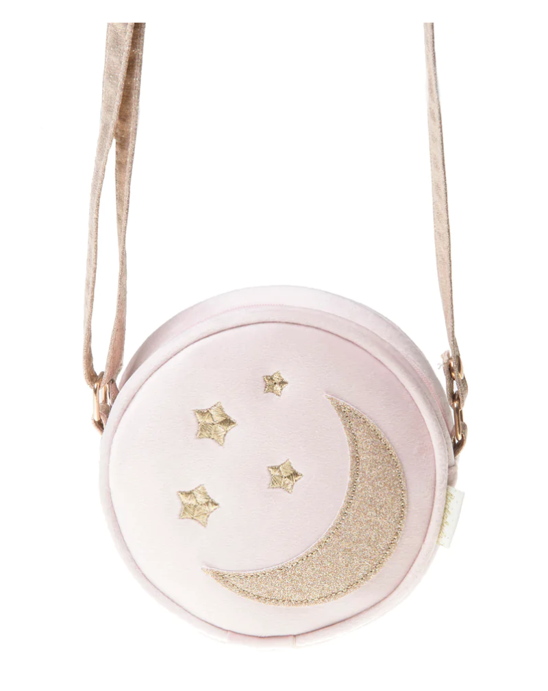 Moon and Stars Velvet Bag
