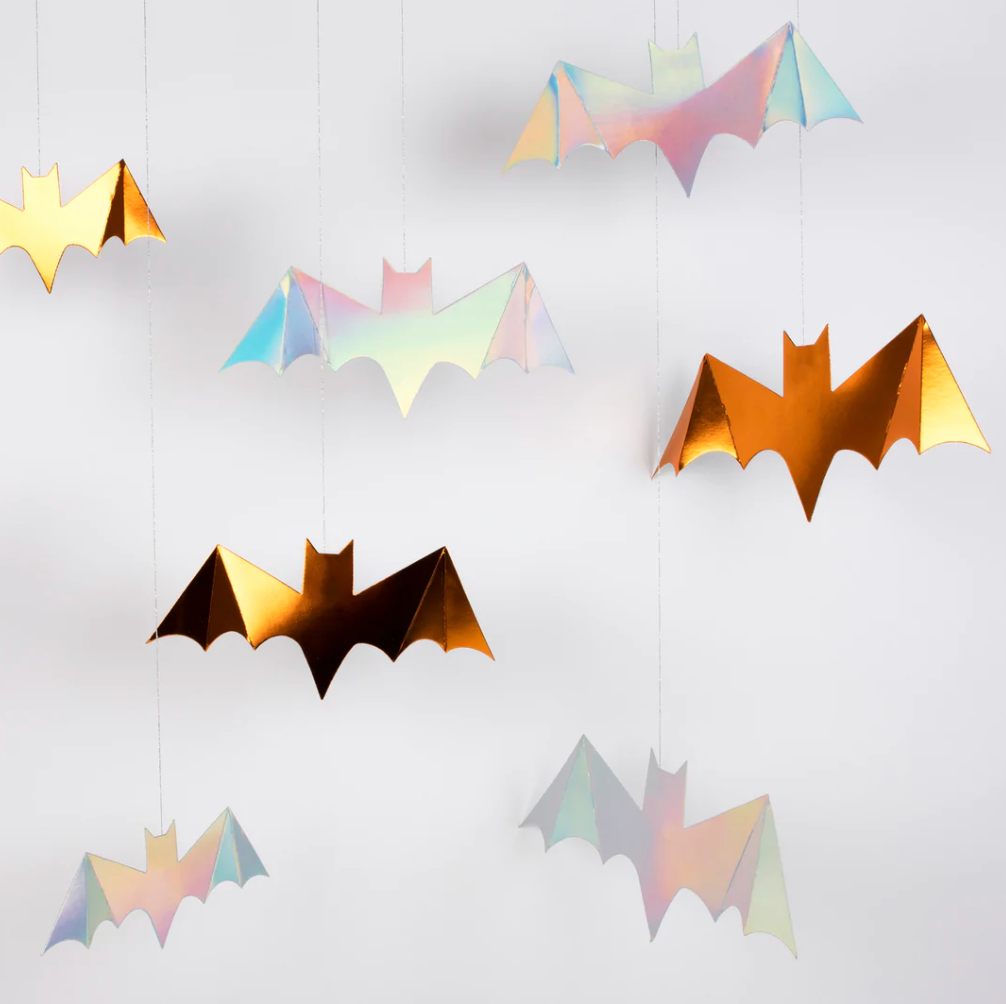 Halloween Foil Hanging Bats