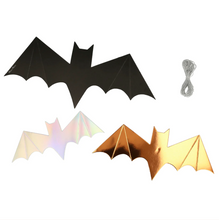 Load image into Gallery viewer, Halloween Foil Hanging Bats
