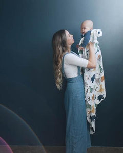 Dino Friends - Cotton Muslin Swaddle Blanket