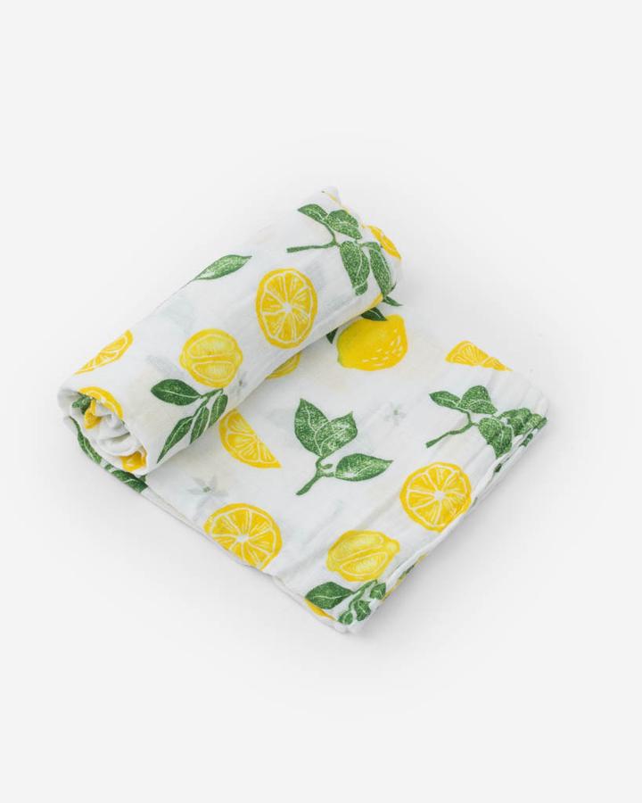Cotton Muslin Swaddle Single Lemon Drop