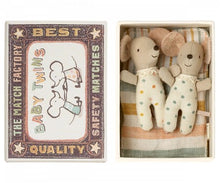 Load image into Gallery viewer, Twins, Baby Mice In Matchbox
