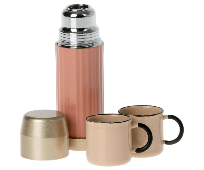 Thermos And Cups Soft Coral
