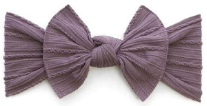 Cable Knit Knot Soft Nylon - Lilac